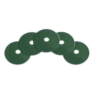 12" CleanFreak® Green Round Heavy Duty Floor Scrubbing Pads | Box of 5