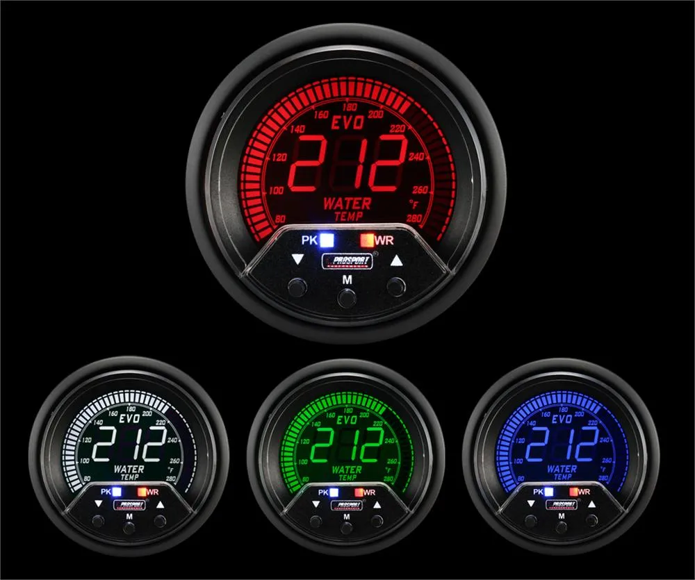 2-3/8" Premium Evo Electrical Water Temperature Gauge