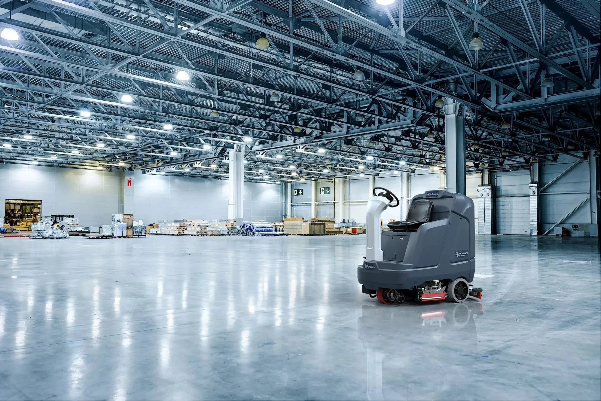Advance SC5000, Floor Scrubber, 34", 37 Gallon, Disk, Battery, Ride On