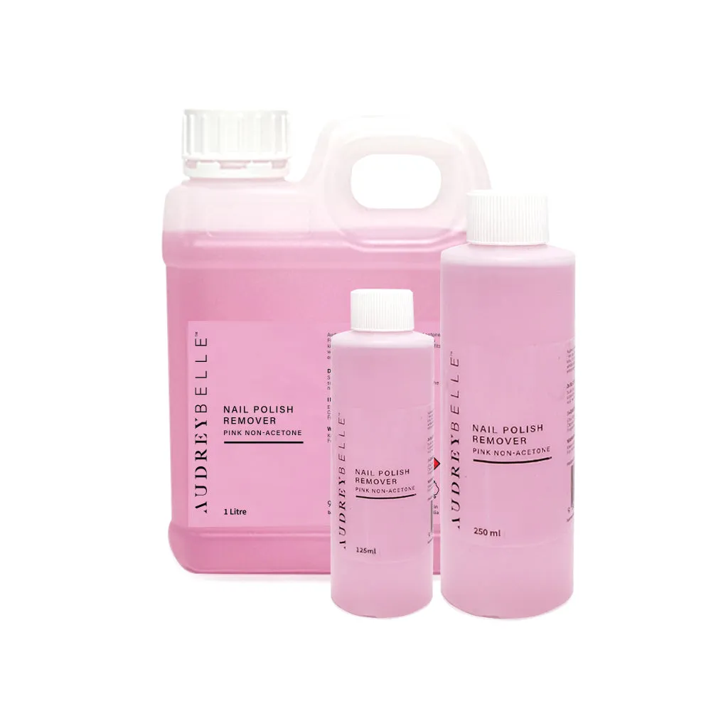 Audrey Belle Nail Polish Remover Pink - Non Acetone 1 Litre