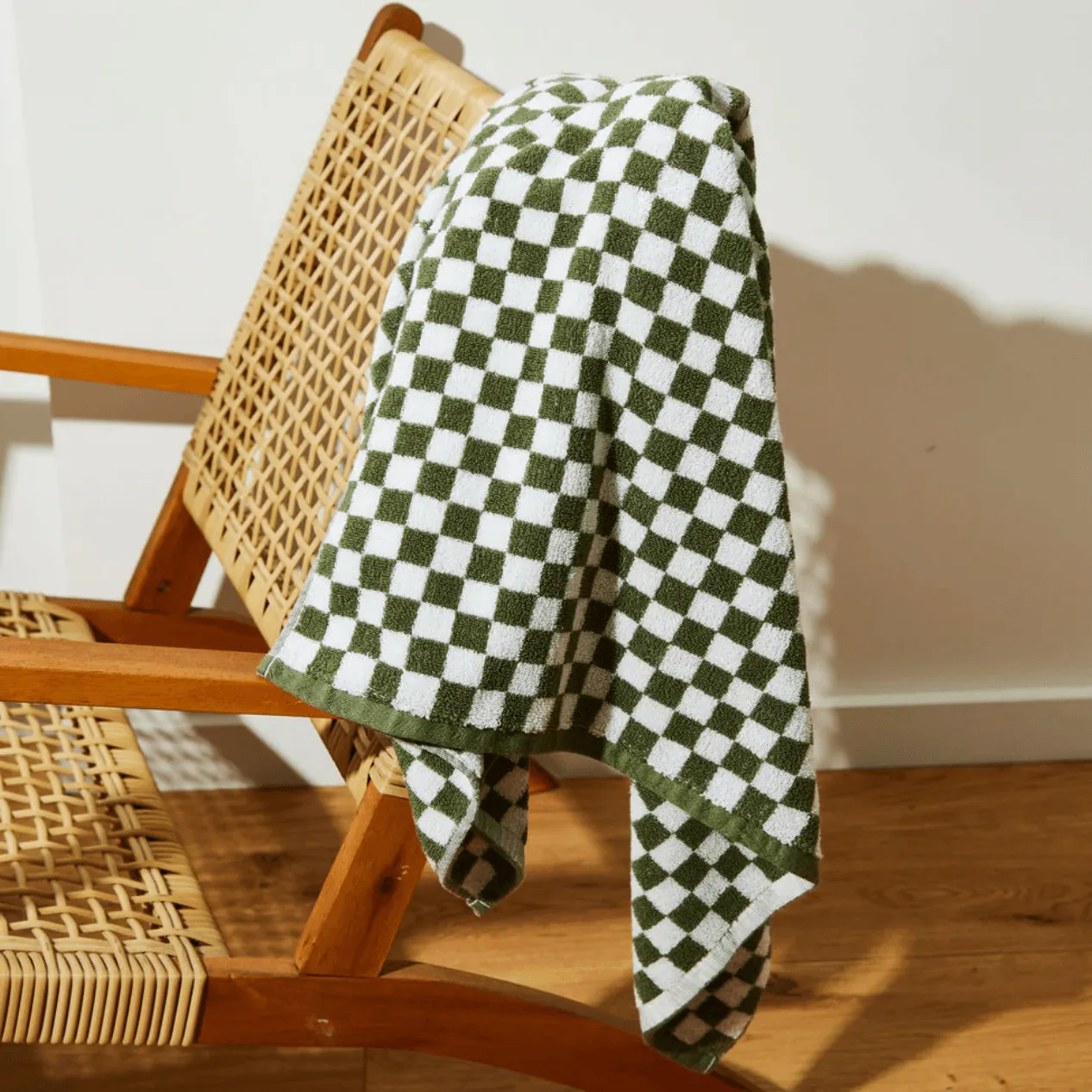 Bath Towel | Olive Check