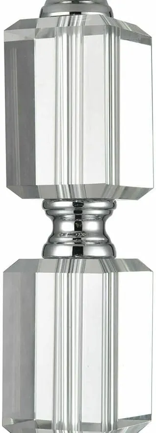 Bridgeport Designs 2-pack Crystal Table Lamp Set – Silver