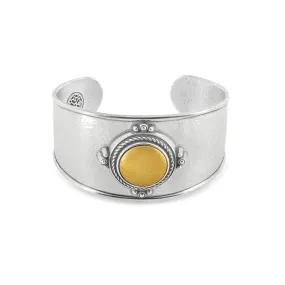 Brighton | Monete Wide Cuff Bracelet in Silver & Gold