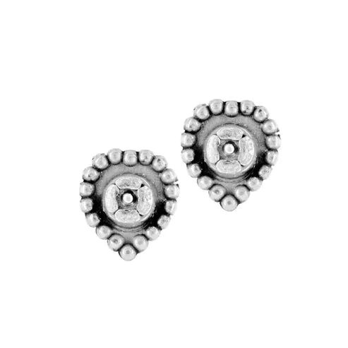 Brighton | Shimmer Heart Mini Post Earrings in Clear Crystal