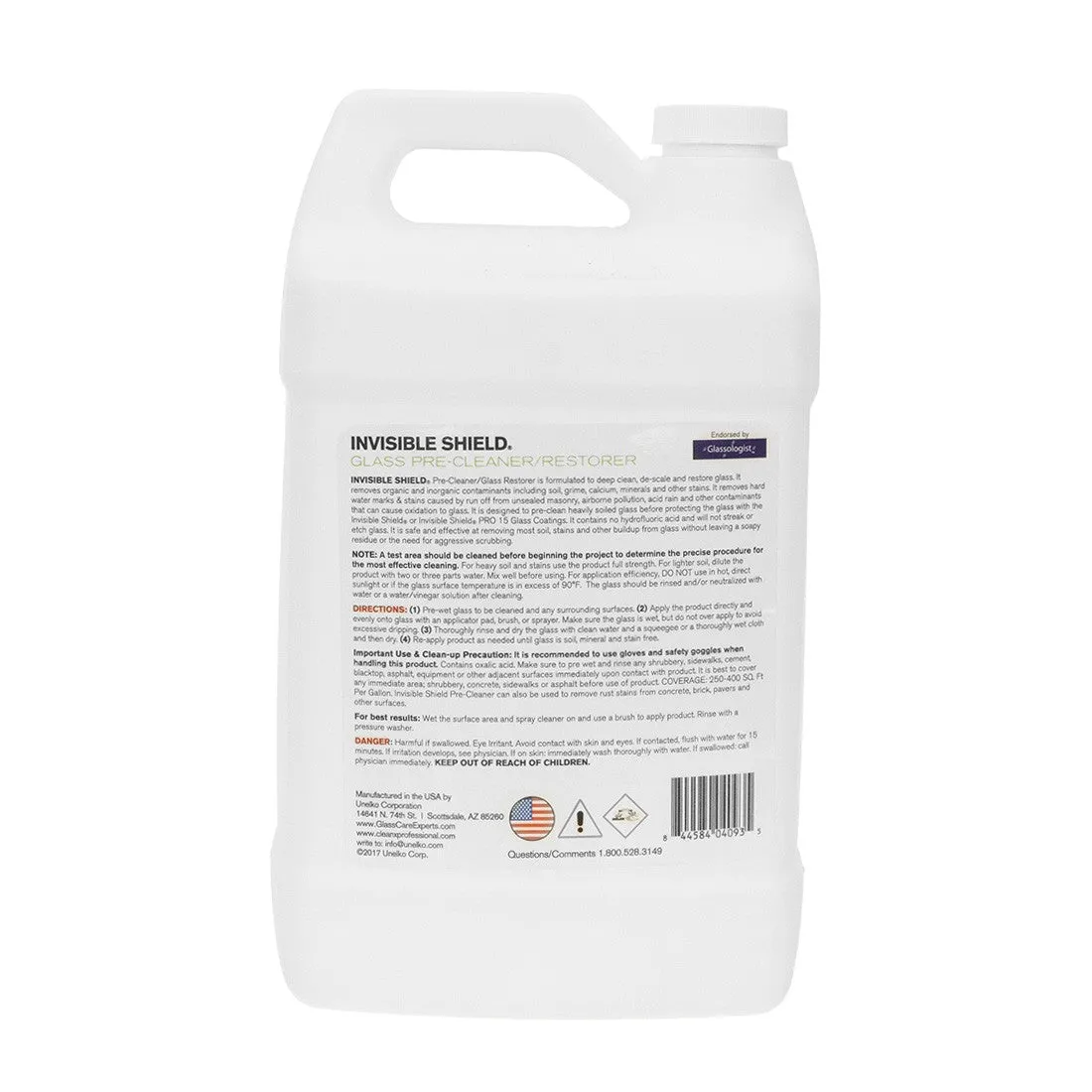 Clean-X Invisible Shield Pre-Cleaner   Liquid Restorer Concentrate - Gallon