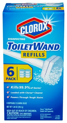Clorox 14882 Toilet Wand Refill :EA: QUANTITY: 6