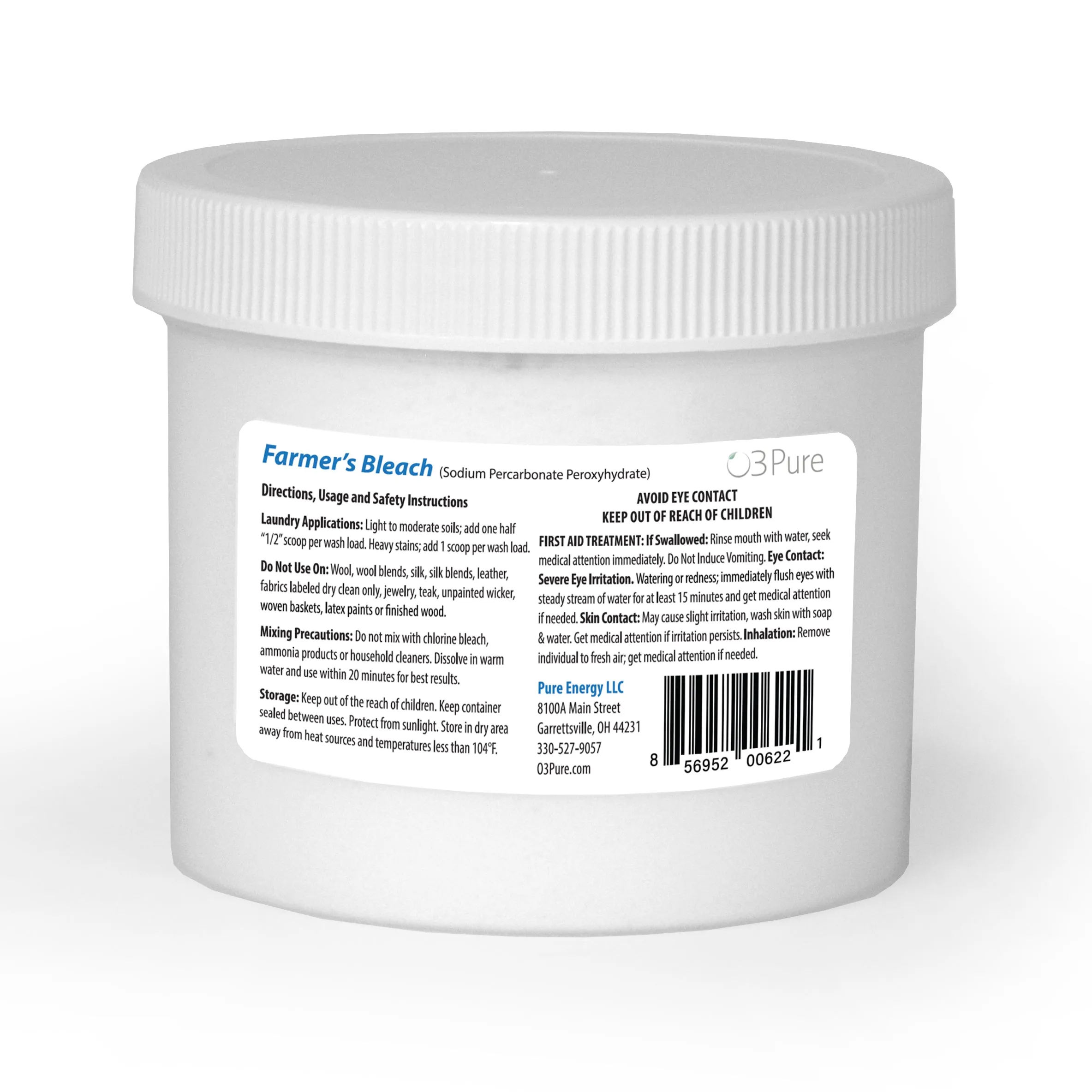 Color Safe Farmers Bleach Soap with Hydrogen Peroxide and Sodium Carbonate