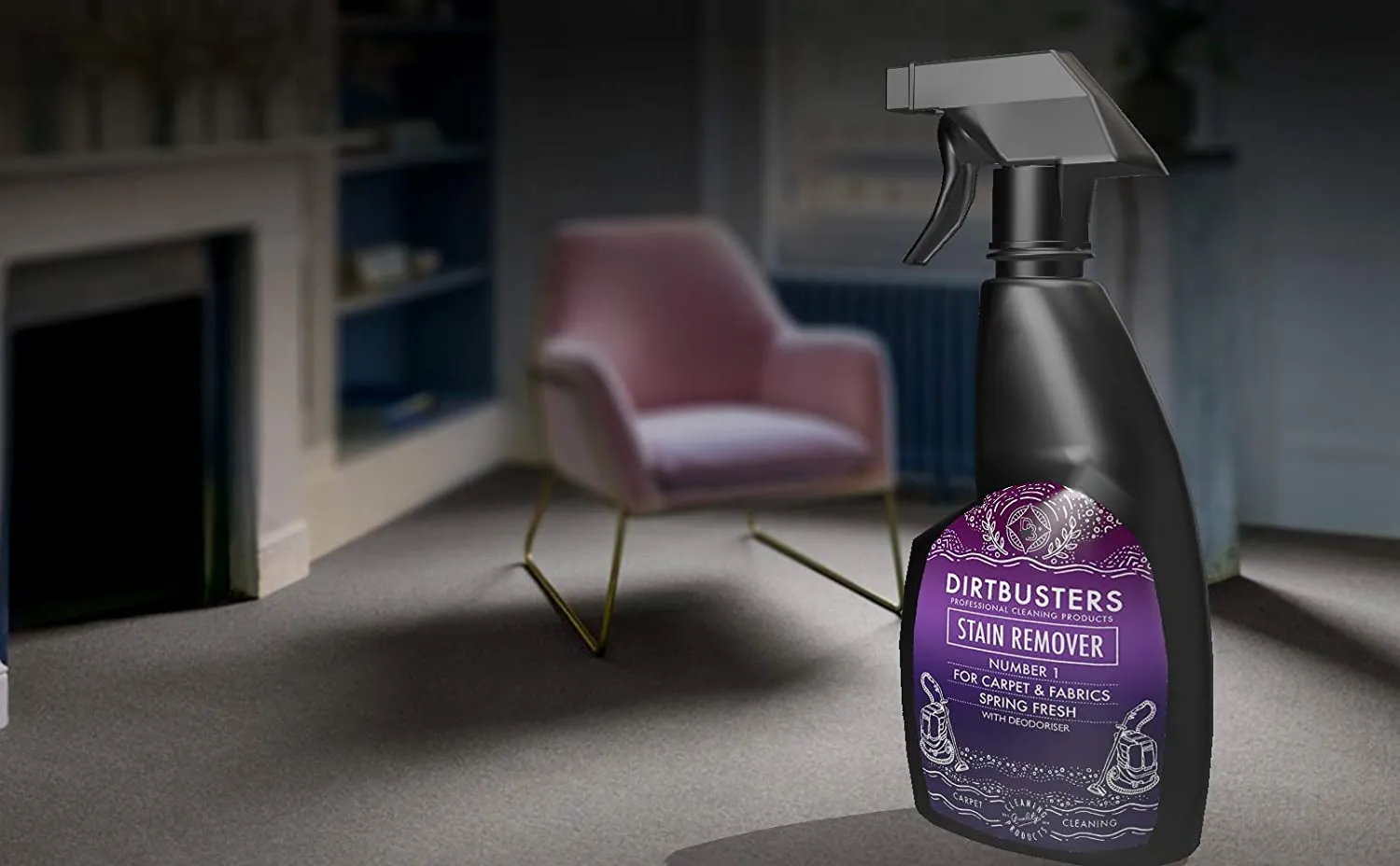 Dirtbusters Carpet Stain & Spot Remover with Odour Neutraliser (750 ml) TRADE