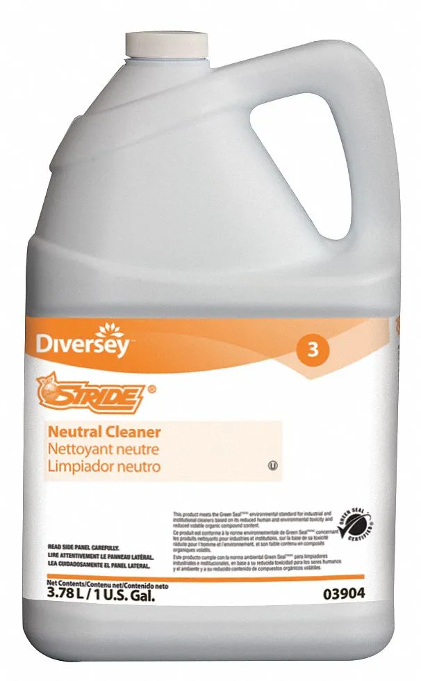 Diversey Neutral Floor Cleaner, 1 gal., Jug, 33 to 129 gal. RTU Yield per Container - 903904