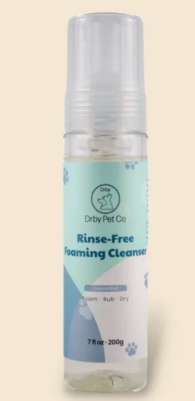 Drby Pet Co Rinse-Free Foaming Cleanser Unscented