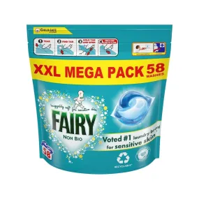 Fairy Non Bio Pods for Sensitive Skin 58 Washes