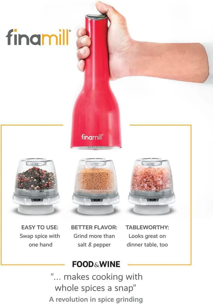 FinaMill Battery Spice Mill - Soft Cream