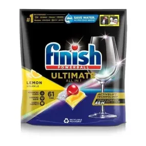 Finish Ultimate All in One Dishwasher Tablets 61 Lemon
