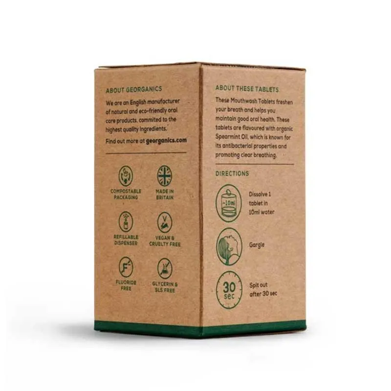 Georganics Mouthwash Tablets - Spearmint