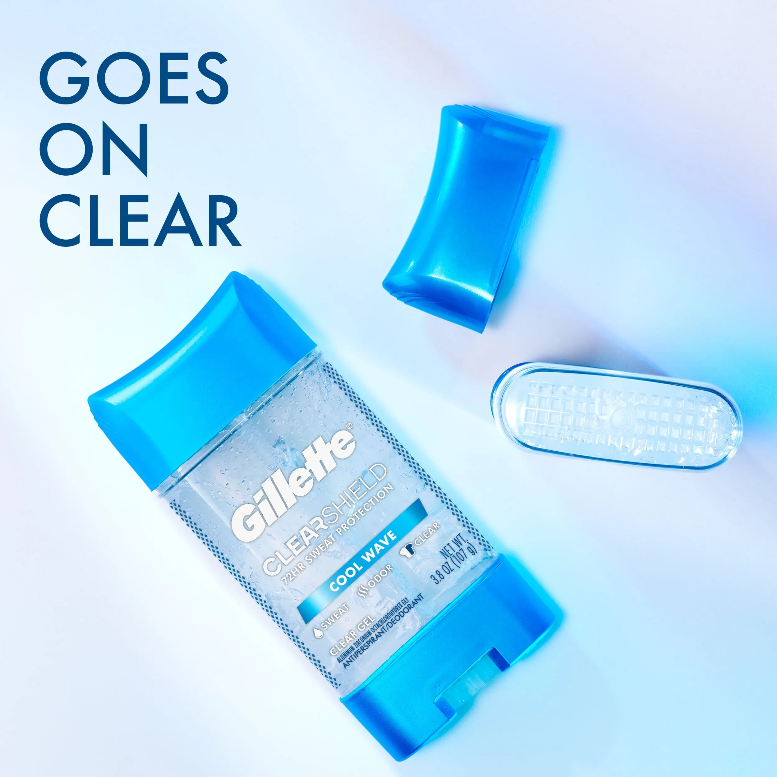 Gillette Antiperspirant and Deodorant for Men, Clear Gel, Arctic Ice, 3.8oz