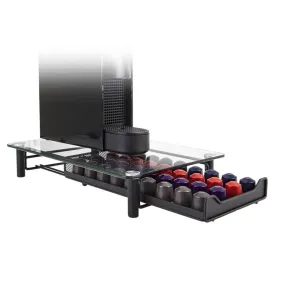 Glass Coffee Pod Drawer Black