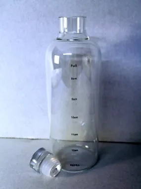 Glass Water Bottle with Glass Stopper