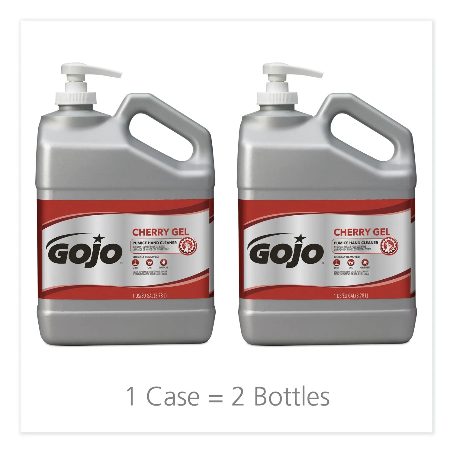 GOJO Cherry Gel Pumice Hand Cleaner, Cherry, 1Gal - GOJ235802EA