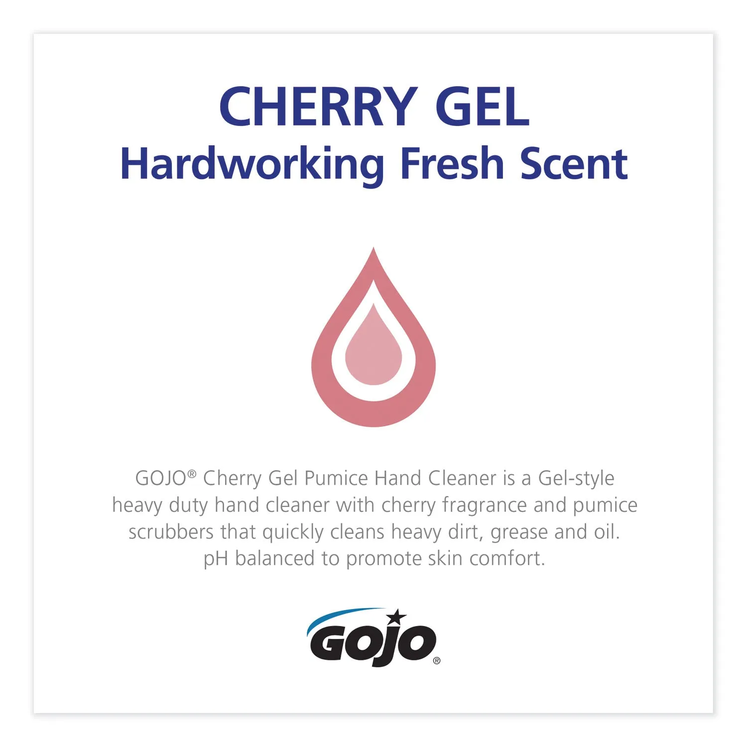 GOJO Cherry Gel Pumice Hand Cleaner, Cherry, 1Gal - GOJ235802EA