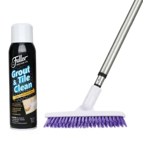 Grout & Tile Clean Spray   Grout Brush and Handle