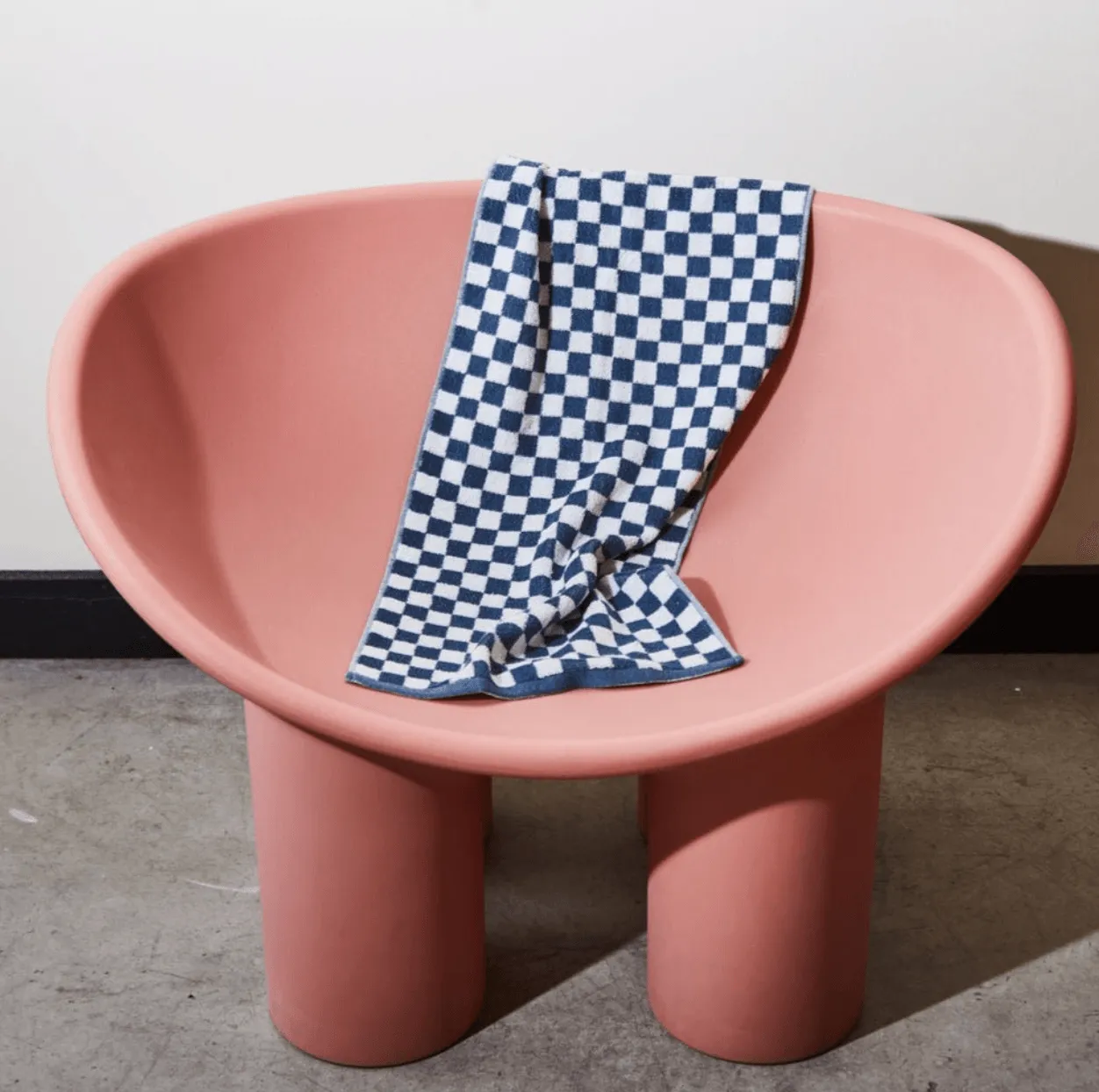 Hand Towel | Navy Check