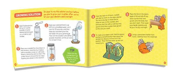 KLUTZ - GROW YOUR OWN - CRYSTAL FOX (Book and Craft Kit)