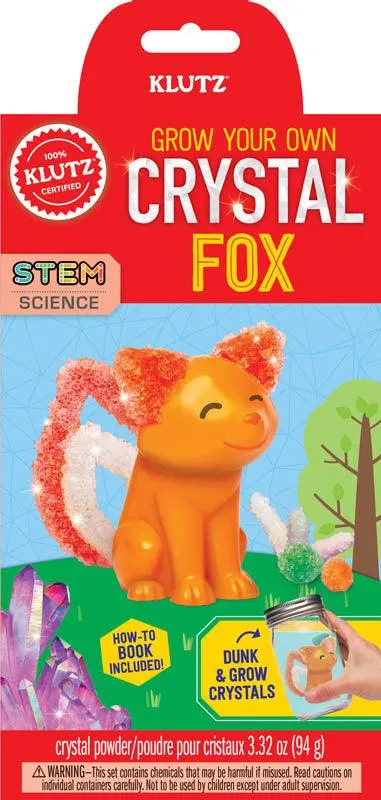KLUTZ - GROW YOUR OWN - CRYSTAL FOX (Book and Craft Kit)