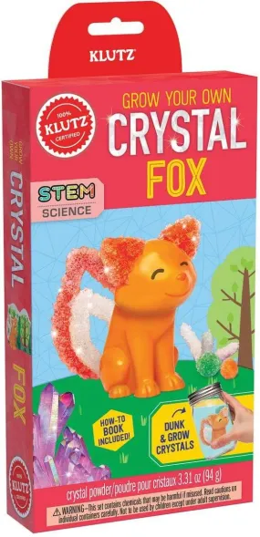 KLUTZ - GROW YOUR OWN - CRYSTAL FOX (Book and Craft Kit)