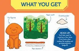KLUTZ - GROW YOUR OWN - CRYSTAL FOX (Book and Craft Kit)