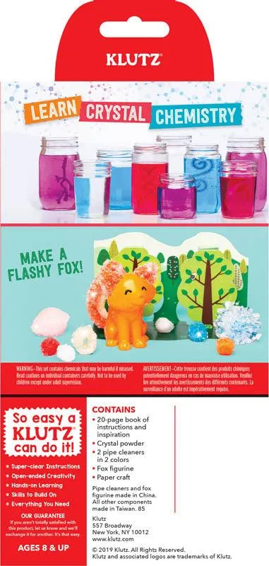 KLUTZ - GROW YOUR OWN - CRYSTAL FOX (Book and Craft Kit)
