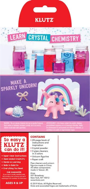 KLUTZ - Grow Your Own Crystal Unicorn - Book and Craft Kit