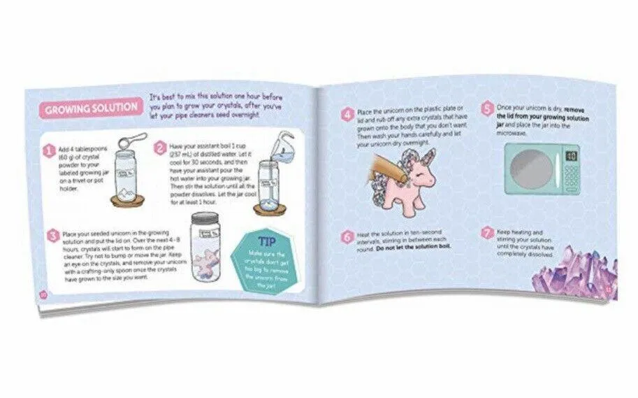 KLUTZ - Grow Your Own Crystal Unicorn - Book and Craft Kit