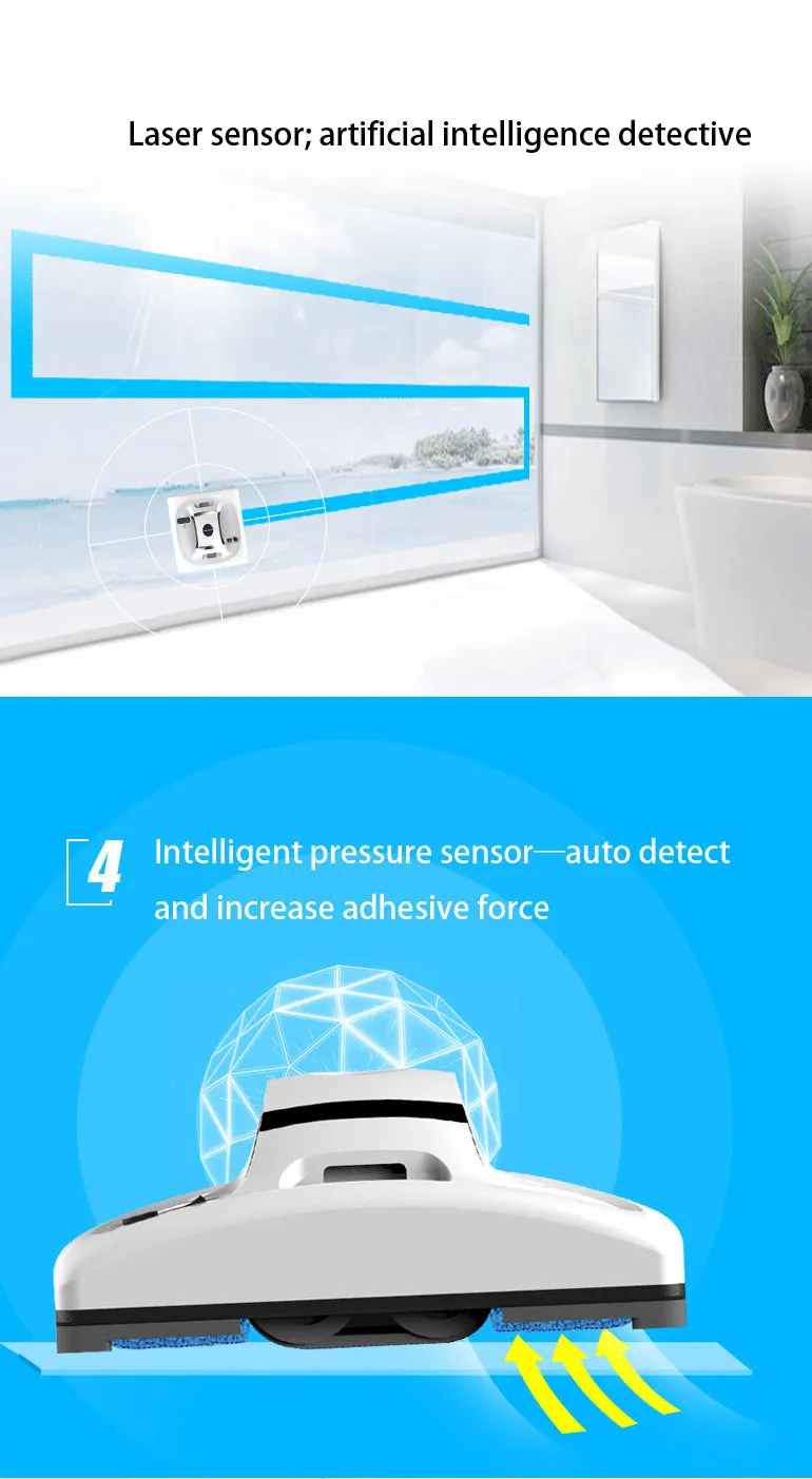 Liectroux  Robot intelligent Window Cleaning Remote Control