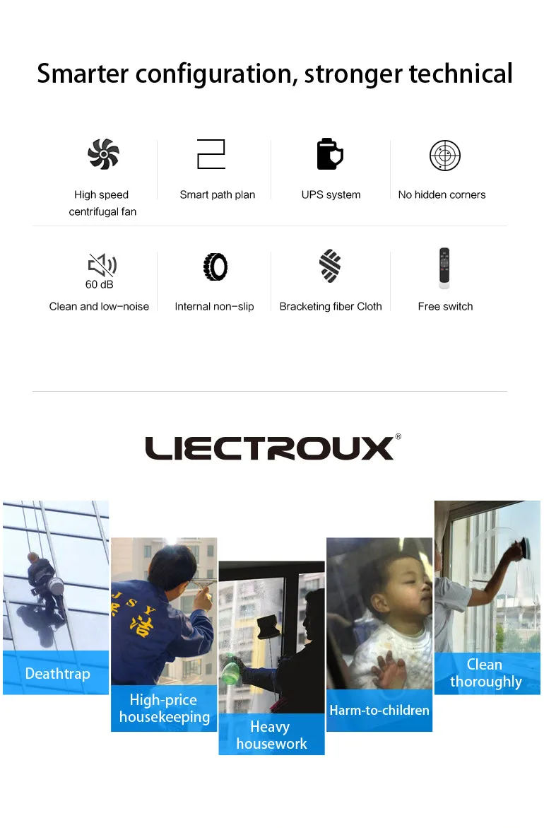 Liectroux  Robot intelligent Window Cleaning Remote Control
