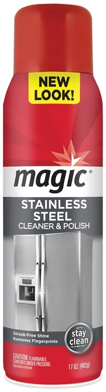 Magic 3062 Cleaner and Polish, 17 oz Aerosol Can, Liquid, Citrus, White :EA: QUANTITY: 1