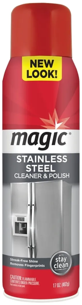 Magic 3062 Cleaner and Polish, 17 oz Aerosol Can, Liquid, Citrus, White :EA: QUANTITY: 1