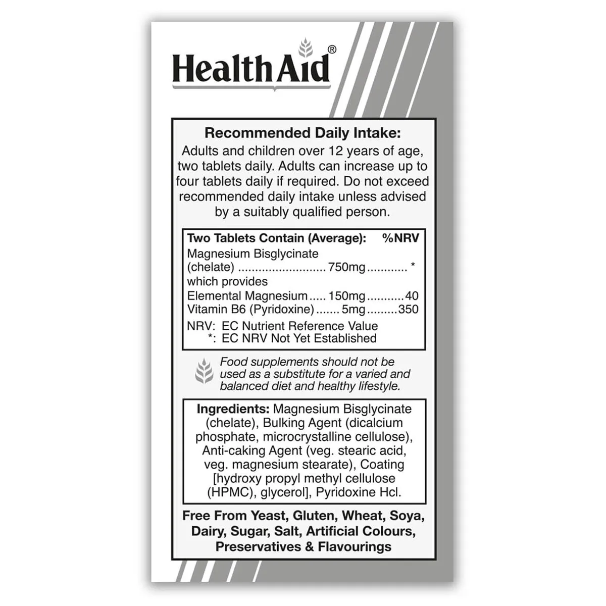 Magnesium Bisglycinate 375mg Tablets