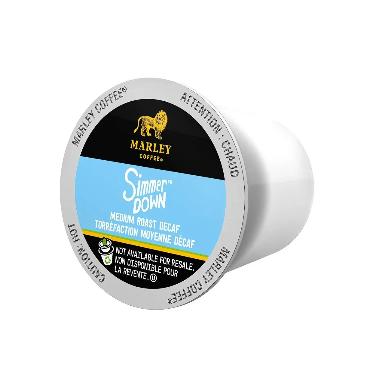 Marley Coffee Simmer Down Swiss Water Decaf Single Serve Coffee Pods (Box of 24)