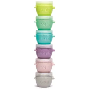 Melii Snap & Go Pods Baby Food Storage Container 2oz, (Pack of 6)