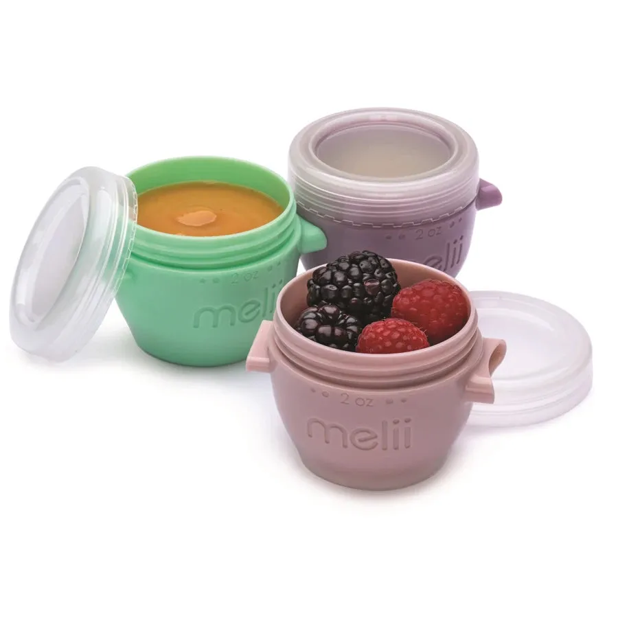 Melii Snap & Go Pods Baby Food Storage Container 2oz, (Pack of 6)