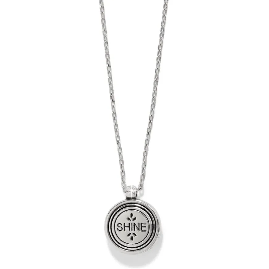 Mosaic Round Two Tone Mini Necklace