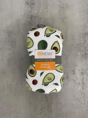 Mu K Sponge/Scrub Avocado