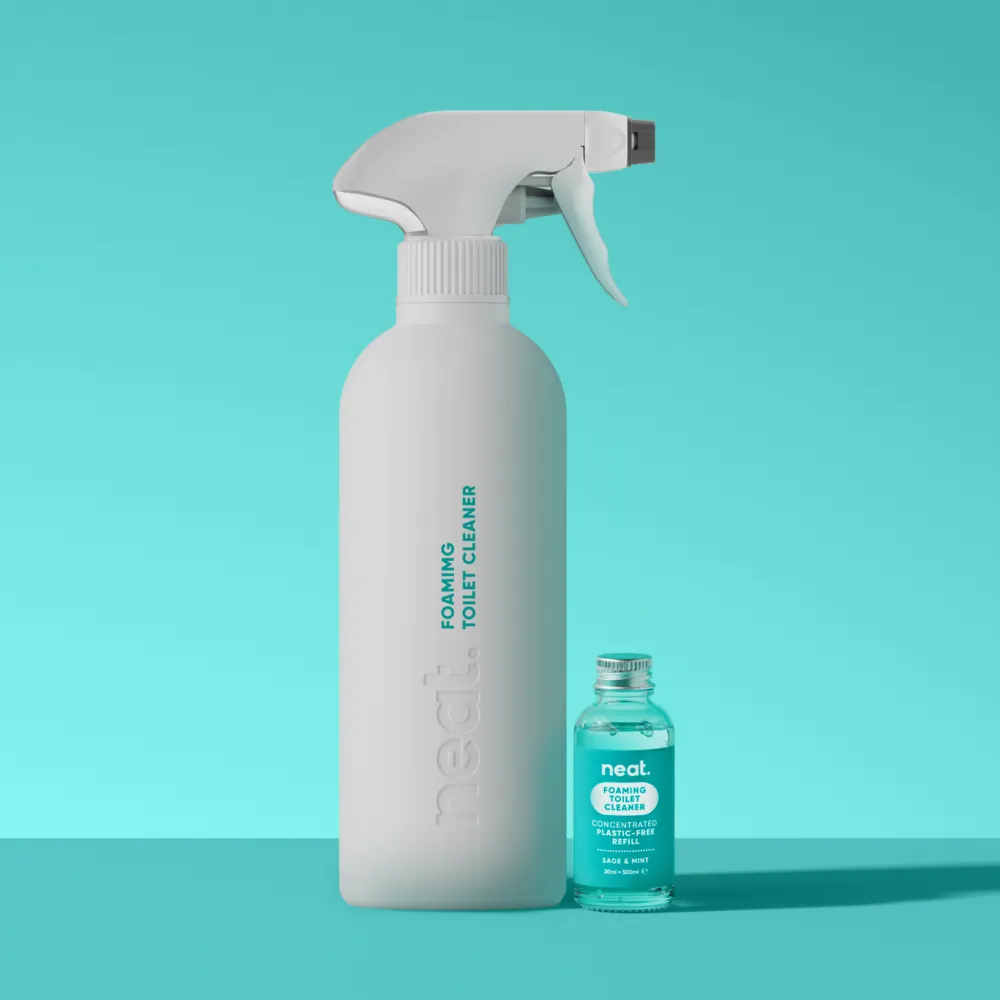 Neat Foaming Toilet Cleaner Starter Pack - Recycled Plastic Bottle