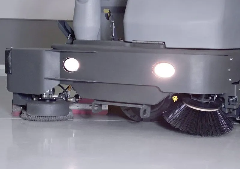 Nilfisk SC8000 Diesel Rider Scrubber-Drier With Cylindrical Brush Scrubbing Deck