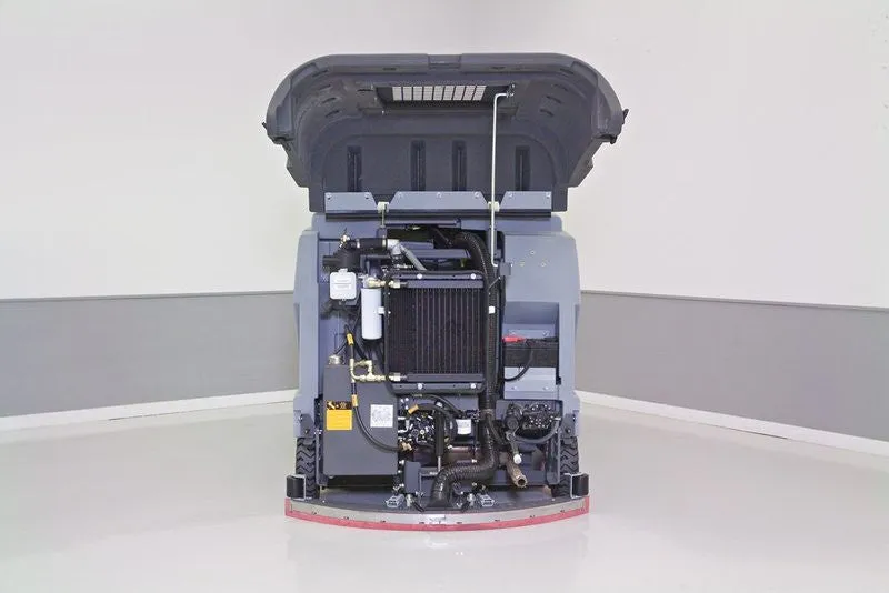 Nilfisk SC8000 Diesel Rider Scrubber-Drier With Cylindrical Brush Scrubbing Deck