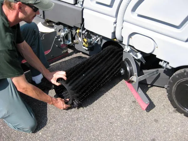 Nilfisk SC8000 Diesel Rider Scrubber-Drier With Cylindrical Brush Scrubbing Deck