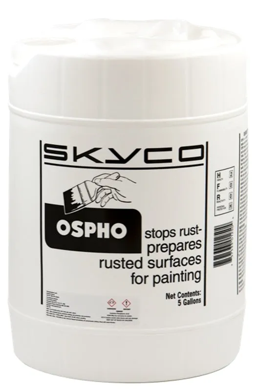 Ospho OSPHO-5GL Rust Conversion Treatment, Liquid, Acrid, Green, 5 gal, Pail :PAIL: QUANTITY: 1