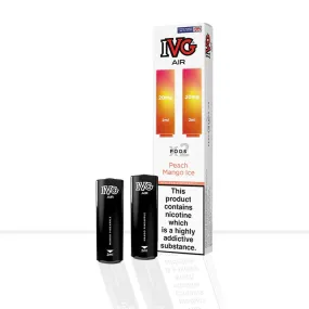 Peach Mango Ice IVG Air Prefilled Vape Pods