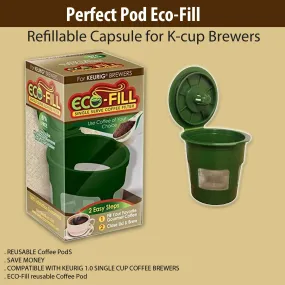 Perfect Pod Eco-Fill Refillable Capsule for K-cup Brewers