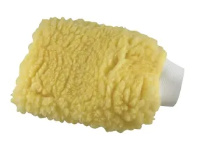 Premium Gold Wash Mitt with Cuff - 8" × 11" Scratch Proof Double Faced Design - Heavy-Duty Lorene-Dynel Synthetic Fibers - Superior Water Retention - Heat, Gasoline, & Detergent Resistant